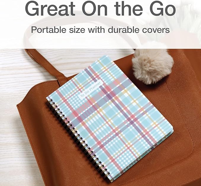 Oxford To Do Planner; Undated Daily Planner for School/Work & Life; Hardcover Spiral Notebook; Goal Setting & Planning; 180 Pages, 5.5” x 8.5” (90992)