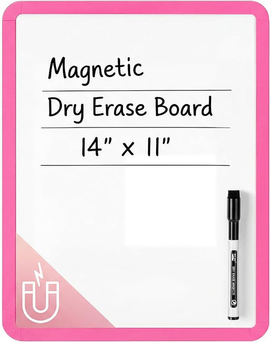 Mr. Pen- Dry Erase Board, 14” x 11” with a Black Dry Erase Marker, Small Mini White Board for Students