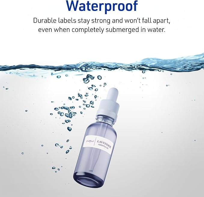 Avery Waterproof Printable Address Labels with Sure Feed, 1" x 2-5/8", White, Ultrahold Permanent Adhesive, Laser Printers, 300 Blank Mailing Labels, Great for Mailing, Branding, and More (15509)