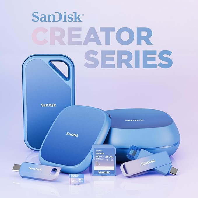 SanDisk 512GB Creator USB-C Flash Drive - Up to 400MB/s, USB Type-C - Compatible with Laptops and Tablets -3 Months of Adobe Lightroom Included - SDCZ75C-512G-G46