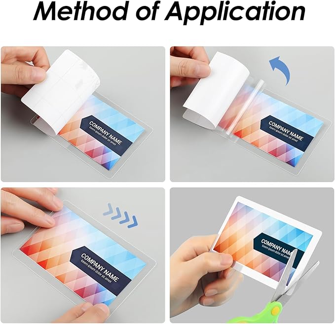 KTRIO 30 Pack Self Sealing Laminating Pouches, 2.6” x 3.9”, 10 Mil Thick Self Adhesive Laminating Sheets, Business Card Laminating Paper, Clear Laminate Sheets, No Laminator Machine Needed, No Heat