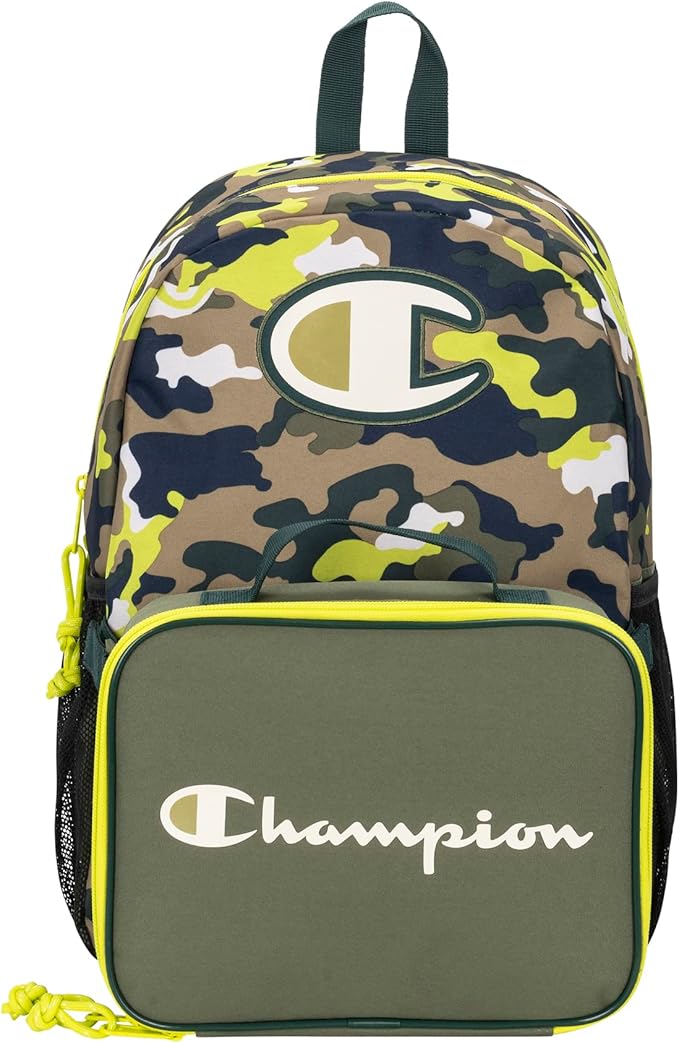 Champion Munch Backpack Lunch Kit Combo Olive One Size