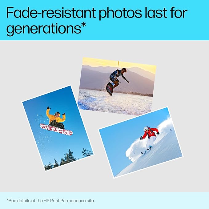 HP Everyday Photo Paper - Designed for HP Inkjet Printers, Glossy, 5x7 in, 60 sheets (CH097A)