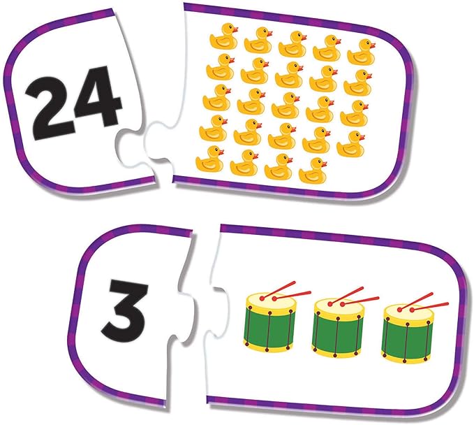Learning Resources Counting Puzzle Cards, Kindergarten Readniness, Self Correcting Puzzles, Ages 3+