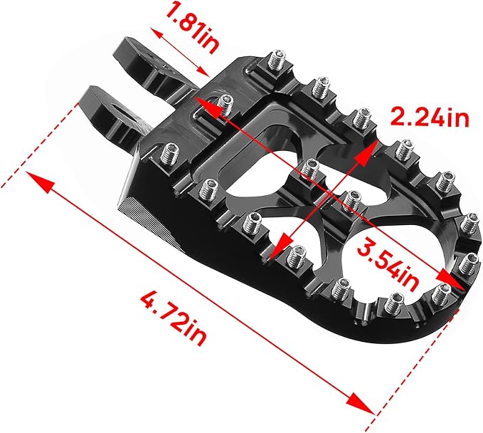 KEMIMOTO Motorcycle Foot Peg Foot Rest Compatible with Surron Light Bee X/S Footpegs x260 and x160 Talaria Sting MX3 MX4 Talaria XXX Electric Dirt Bike Black