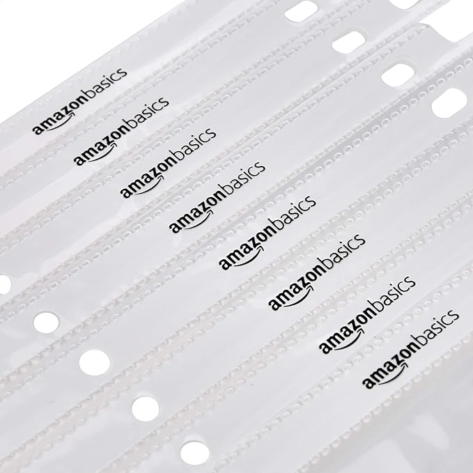 Amazon Basics Heavy Duty Sheet Protectors for 3 Ring Binder, Top Loading, 8.5 x 11 inch Letter Size, Clear, 100-Pack