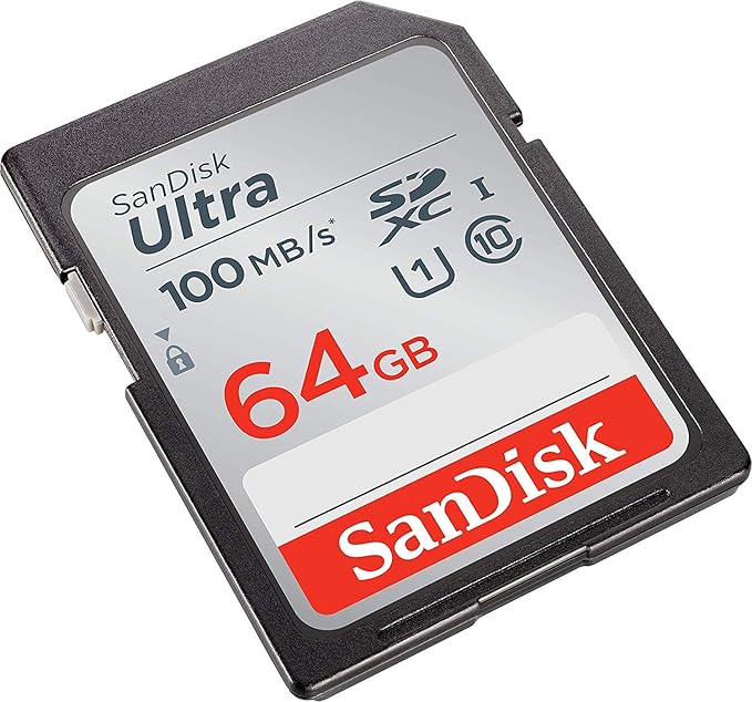 SanDisk 64GB Ultra SD Memory Card for Nikon Coolpix L340, B500, A10, L32, S7000, A300, P900, Camera UHS-I Class 10 (SDSDUNR-064G-GN6IN) Bundle with Everything But Stromboli Memory Card Reader