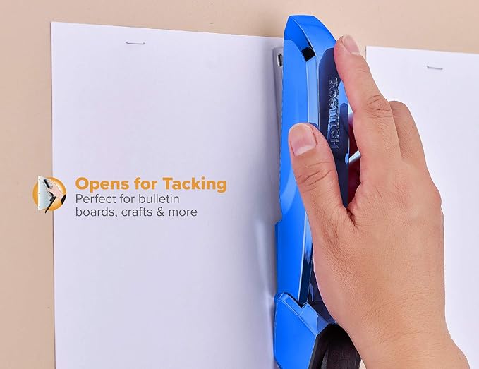Bostitch Office Ascend 3 in 1 Stapler, 20 Sheet Capacity, Integrated Remover & Staple Storage, 420 Staples Included, Lightweight