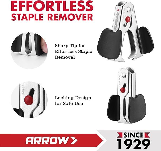 Arrow Full-Strip Stapler with Staples, 25 Sheets Capacity, 2-Pack Stapler with Staple Remover and 2520 Count 26/6 Staples, Built-in Storage, Open for Tacking, Non-Slip, for Office, School and Home