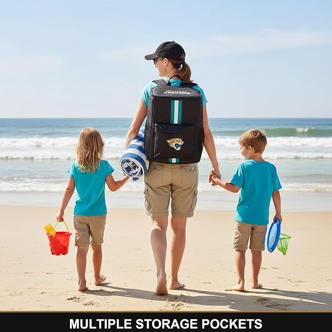 Cooler Backpack – Portable Soft Sided Ice Chest – Insulated Bag Holds 36 Cans - Football Gear – Show Your Team Spirit with Officially Licensed Fan Gear