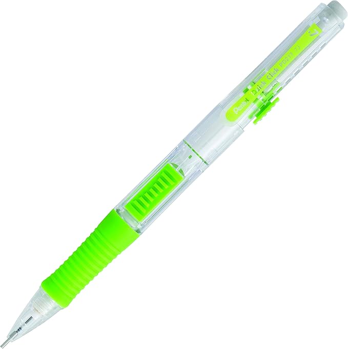 Pentel QUICK CLICK Mechanical Pencil (0.7mm), Green Barrel, Box of 12 Pencils (PD217D)