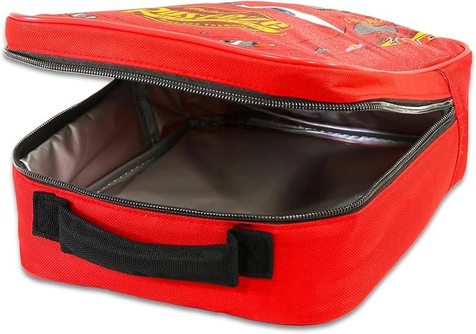 Disney Cars Mini Backpack with Lunch Box Set - Bundle with 11” Small Lightning McQueen Backpack, Lunch Bag, Stickers, More | Disney Cars Lunch Bag Set