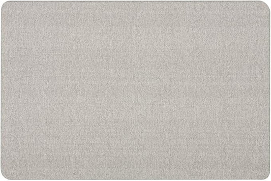 Quartet Bulletin Board for Walls, Fabric, 3' x 2', Frameless Pin Board, Fiberboard, Display Board, Oval Office, Home Office Decor or Home School Organization Board, Vertical/Horizontal, Gray (7683G)