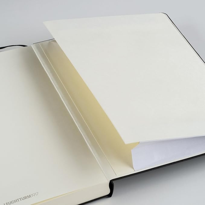 LEUCHTTURM1917 - Notebook Hardcover Medium A5-251 Numbered Pages for Writing and Journaling (Port Red, Plain)