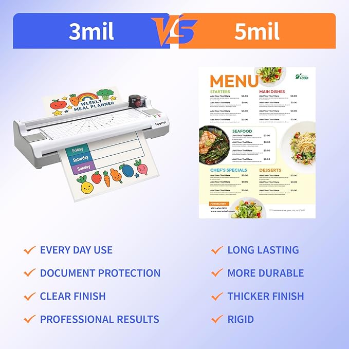 200 Pack Legal Size Laminating Sheets 8.5"x14" (9x14.5) - 3Mil Thick Clear Thermal Pouches for Documents, Compatible with All Laminators - Acid-Free & Bubble-Free Protection