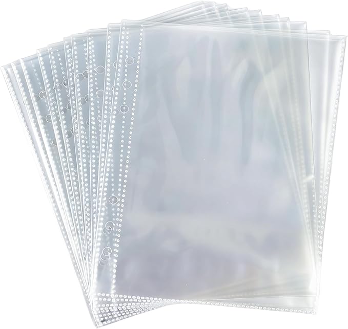 5-in-1 Sticker Organizer Sticker Collecting Book Reusable A5 Storage Binder Display Single-Pocket Pages,20 PCS