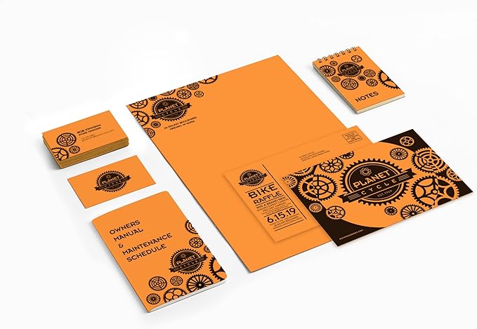 Astrobrights® Color Card Stock, 8 1/2" x 11", FSC® Certified, 65 Lb, Cosmic Orange, Pack Of 250