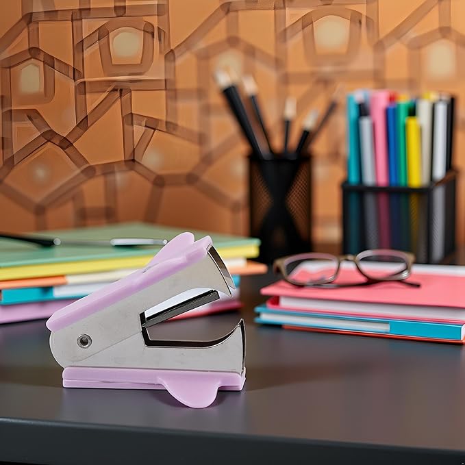Purple Stapler Puller,Stapler Removals Remover - Staple Puller Tool with Non-Slip Grip for School,Teachers, Students,and Home Desk Staplers