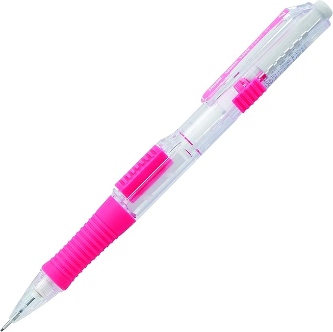 Pentel QUICK CLICK Mechanical Pencil (0.7mm), Pink Barrel, Box of 12 Pencils (PD217P)