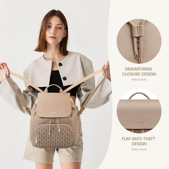 LOVEVOOK Mini Backpack for Women,Small Backpack Purse for Travel Work Cute Backpack Daypack With Anti-theft Pocket Mini Bag for Daily College Shopping