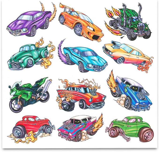 Hot Wheels Pencil Case for Kids, Boys - Bundle with Pencil Holder, Tattoos, More | Hot Wheels School Supplies Set