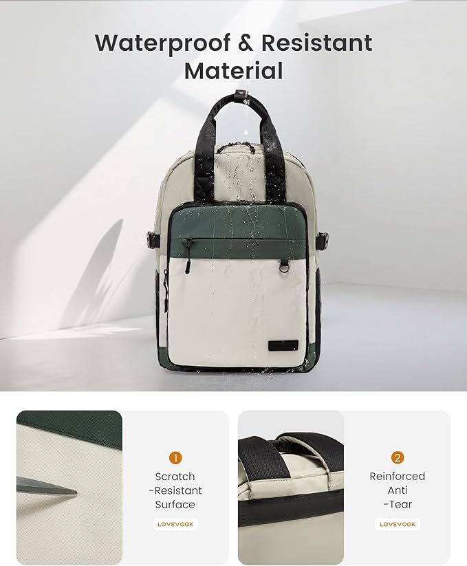 LOVEVOOK 17.3 Inch Laptop Backpack for Women, Travel Carry-On Backpack Purse, College Bookbag for Teen Girls School