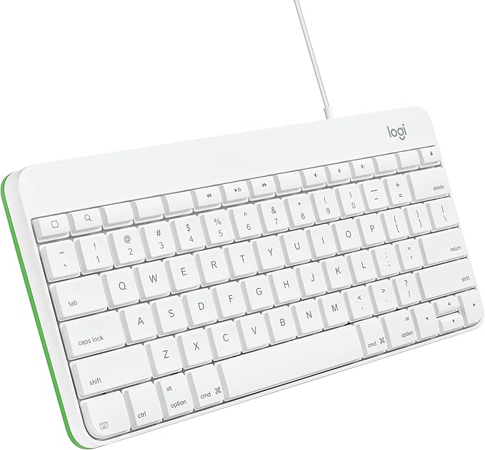 Logitech Wired Keyboard for iPad with Lightning Connector – White