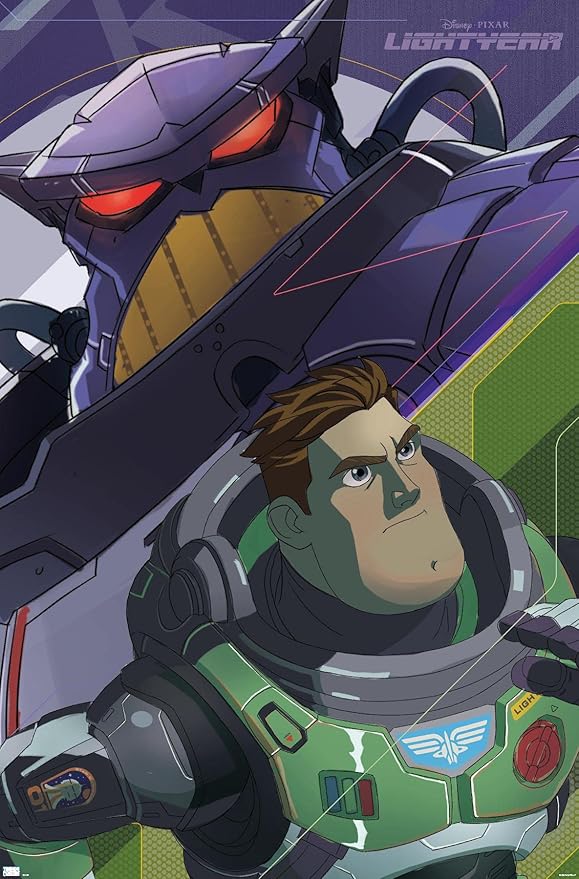 Trends International Disney Pixar Lightyear - Buzz and Zurg Wall Poster, 19L x 13W, Premium Unframed Version