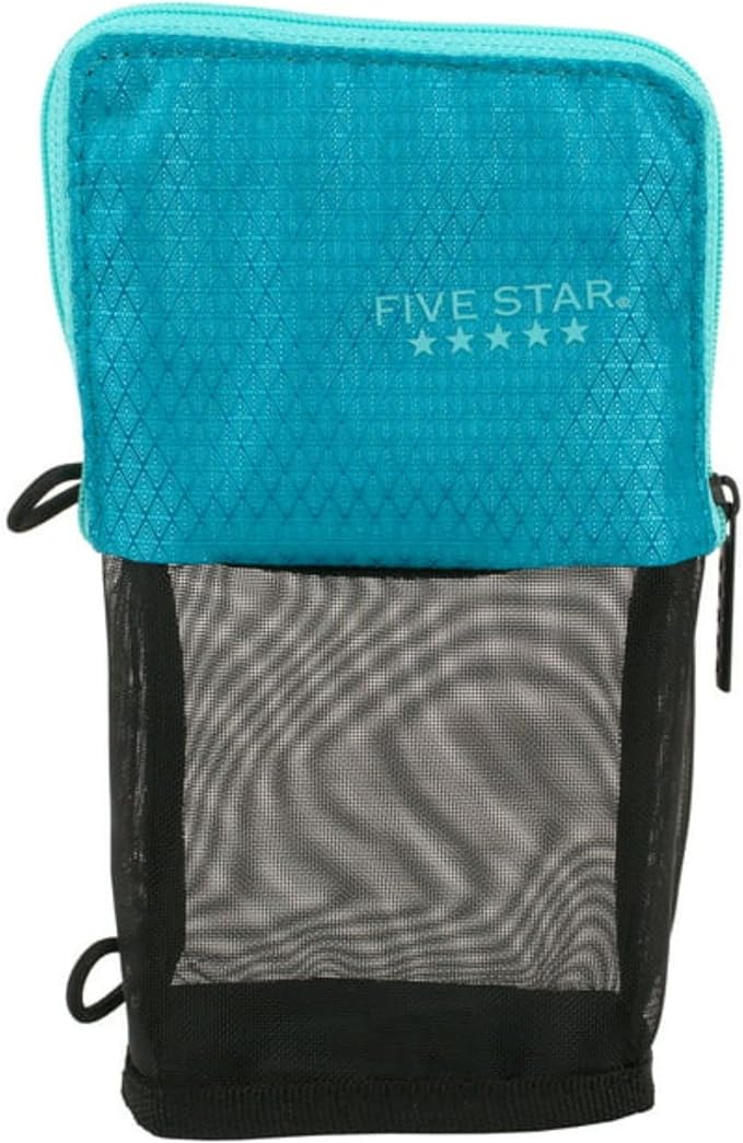 Five Star Stand 'N Store Pencil Pouch, Fits 3-Ring Binder, Pencil Case, Assorted Colors, Color Will Vary, 1 Count (50516)