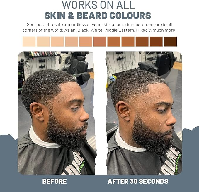 VOID Homme Beard Pen Filler for Men (Pack of 4) Instant Beard Pen & Filler Beard Pencil, Easy Beard Pen Liner, Beard Filler Pen for Beard Filling Pen Kit & Beard Marker, Waterproof Pen (Black)