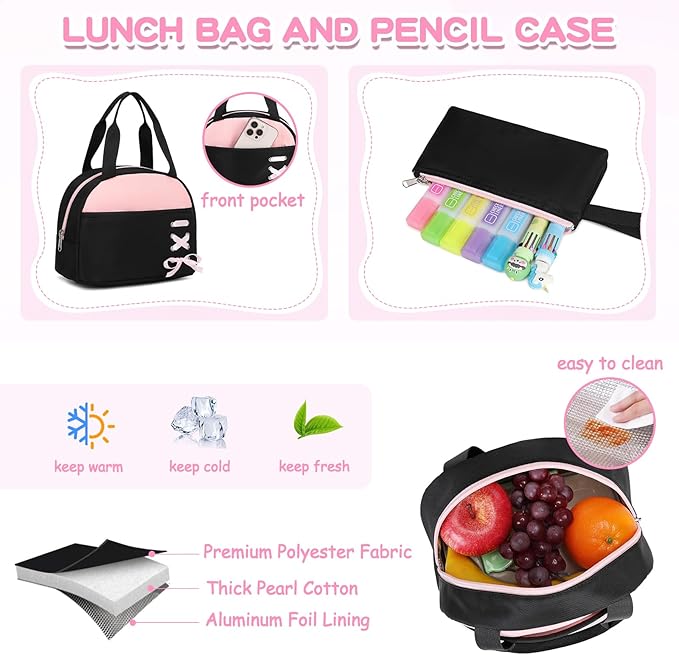 Kids Backpacks for Girls Teens Kawaii Bookbag for Elementary Primary Middle High School Daypack