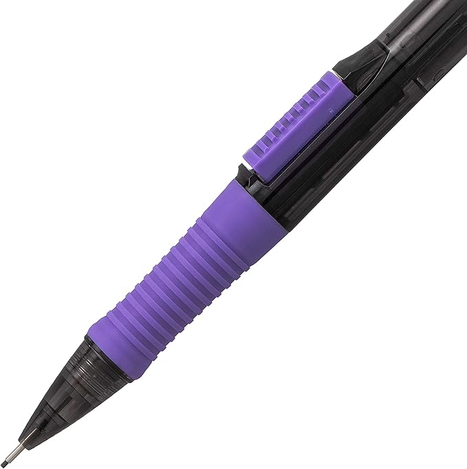 Pentel Quick Click Pop Mechanical Pencil, (0.7mm) Med. Line, Assorted Barrels, Spinner Display - 42 Pieces (PD217A-42)