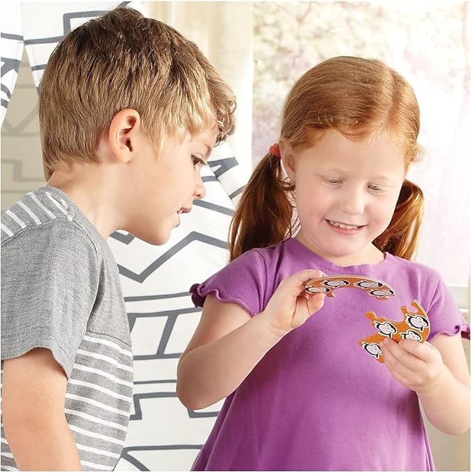 Learning Resources Number Puzzle Cards, Early Number Recognition, Toddler Puzzle, 20 Self-Correcting Puzzles, 40 Pieces, Ages 3+