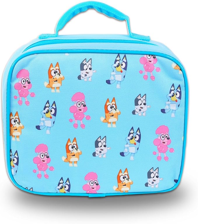 Bluey Backpack and Lunch Box Set - Bundle with 16” School Bag, Lunch Box, Water Bottle, More | Bluey Backpack and Lunchbag for Boys, Girls, Kids