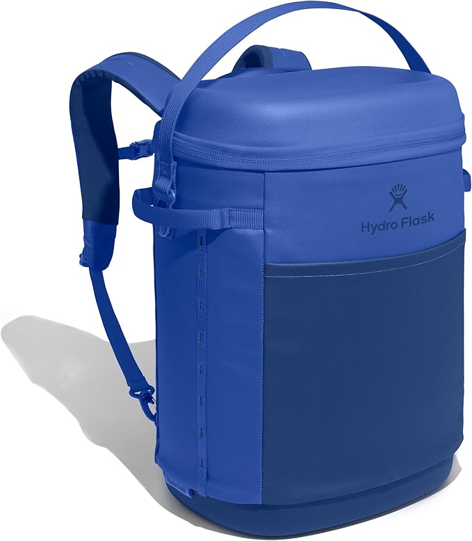 Hydro Flask Carryout Cooler Backpack - Insulated Portable Soft Cooler - 20 L Capacity in Capri Blue