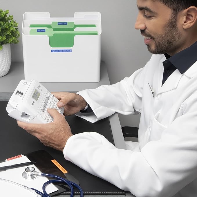 Brother P-Touch PT-D410 Home/Office Advanced Label Maker | Connect via USB to Create and Print on TZe Label Tapes up to ~3/4 inch,White,(Pack of 3)