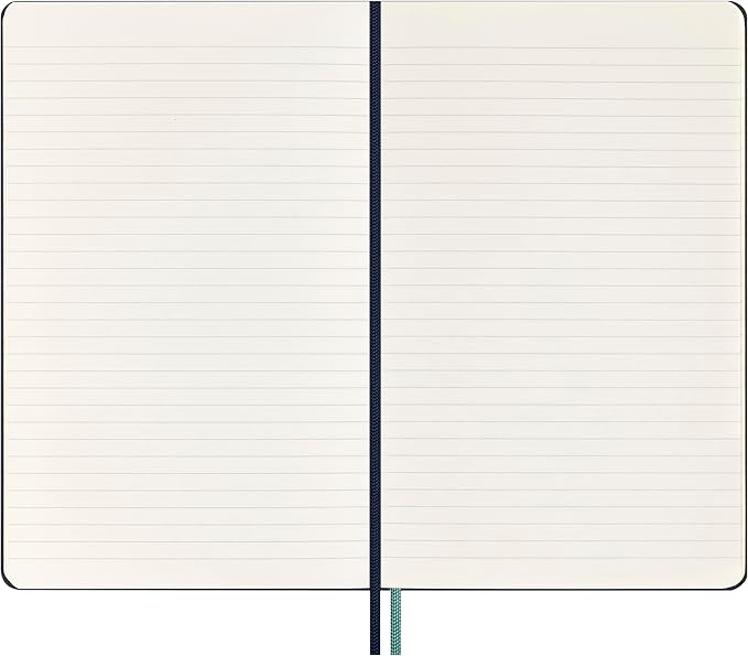 Moleskine Limited Edition Harry Potter Expecto Patronum spell Notebook with glow in the dark special-effect, Hard Cover, Ruled, Large (5" x 8.25"), Petrolum Blue, 176 pages