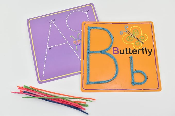 WikkiStix Early Learning Trio, Alphabet, Numbers and Shapes for Easy, Fun Preschool Learning, Made in The USA