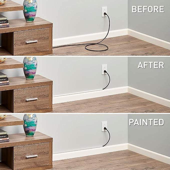 Legrand - Wiremold Wiremold C18 CordMate Outside Elbow Channel, No Size, White (Pack of 5)