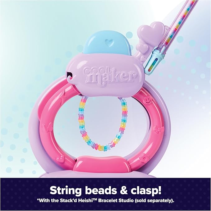Cool Maker, Stack’d Heishi Expansion Pack Bead Kit, Bracelet Making Kit with Over 1300 Beads for Bracelets, Makes 15, Arts and Crafts Kids Toys for Girls Ages 7 and up