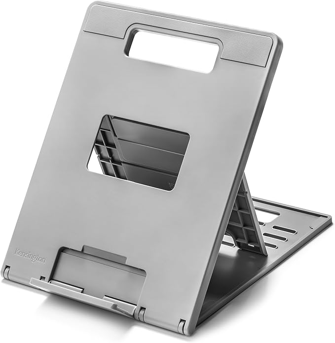 Kensington SmartFit Easy Riser Go Adjustable Ergonomic Laptop Riser and Cooling Stand for up to 14" Laptops (K50421WW)