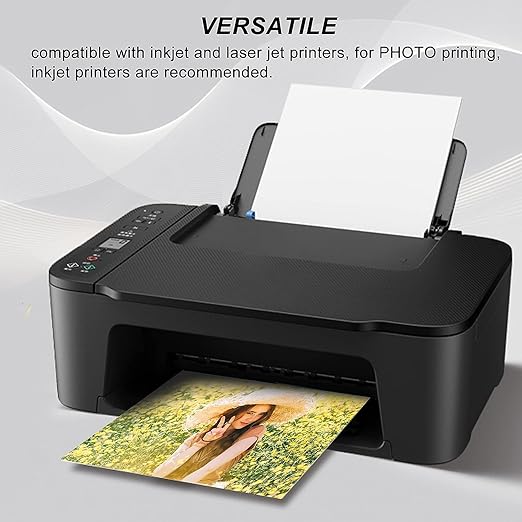 KODAK Photo Sticker Paper Glossy, 8.5”x11”, 50 Count, 120gsm