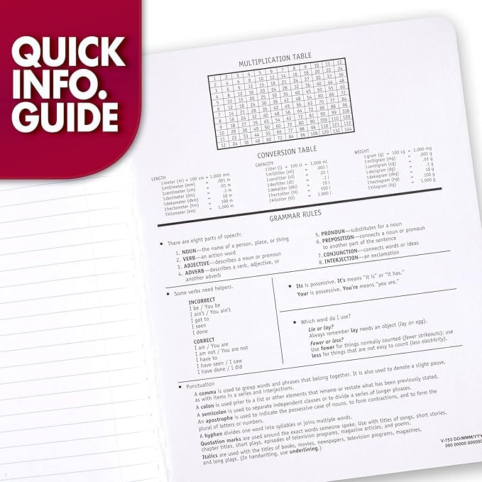 Mead Composition Notebook, Wide Ruled Paper, 7-1/2" x 9-3/4", 100 Sheets, Purple Marble (09918BA7)