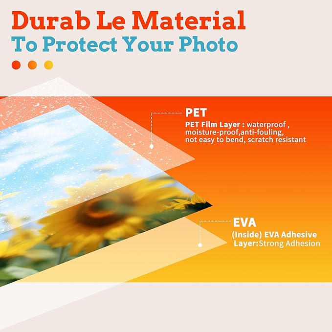 Thermal Laminating Pouches,Hold 8.5 x 11 inch Sheets 200 Pack,3 Mil Clear Thermal Laminate Pouches 9x11.5 inch Lamination Sheet Paper