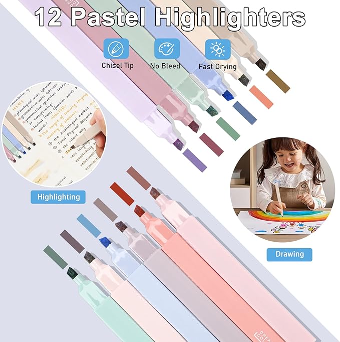 54Pcs Bible Study Supplies, Bible Journaling Kit with Pencil Case, Notebook, No Bleed Highlighters and Pens, Laminated Tabs & More, Note Taking Supplies, Valentines Day Gifts for Women,Green