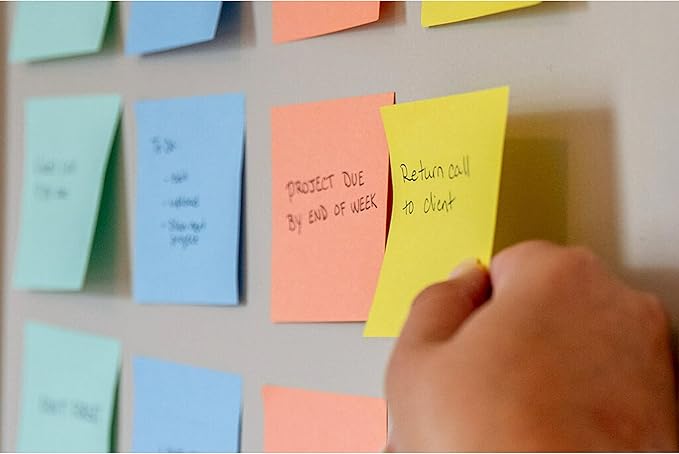 Post-it Super Sticky Notes, Limited Edition Color Collection, 3x3 in, 15 Pads, 45 Sheets/Pad (Pack of 12)