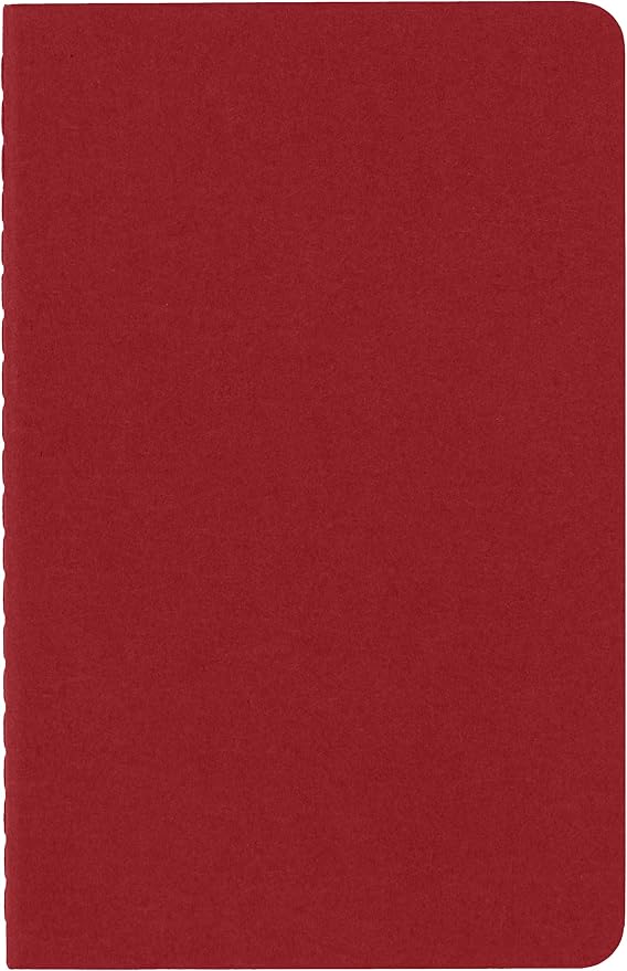 Moleskine Cahier Journal, Soft Cover, Large (3.5" x 5.5") Ruled/Lined, Black, 80 Pages (Set of 3)