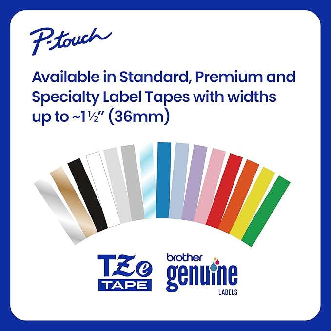 Brother Genuine P-touch TZE-S131 Tape, 1/2" (0.47") Wide Extra-Strength Adhesive Laminated Tape, Black on Clear, Laminated for Indoor or Outdoor Use, Water-Resistant,0.47" x 26.2' (12mm x 8M), TZES131
