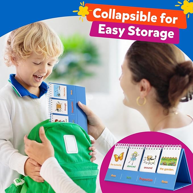 Aizweb Sentence Building for Kids,Speech Therapy Learn to Read for Preschool Kindergarten 1st 2nd Grade Classroom Must Haves,Phonics Reading Learning Games,Special Education for Homeschool Supplies