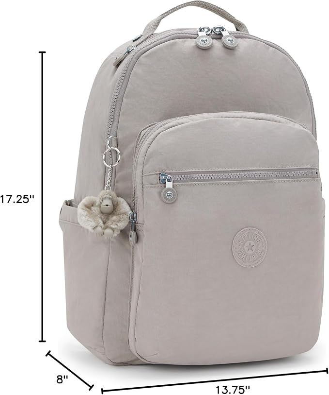 Kipling Women's Seoul 15" Laptop Backpack, Durable, Roomy with Padded Shoulder Straps, Built-In Protective Sleeve